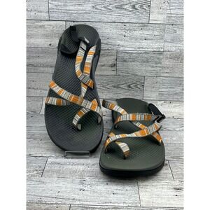 Chaco Womens Sz 9 ZX2 Cloud Classic Sandals Slide Orange Gray Straps Water Shoes